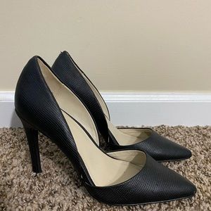 MIA black leather heels